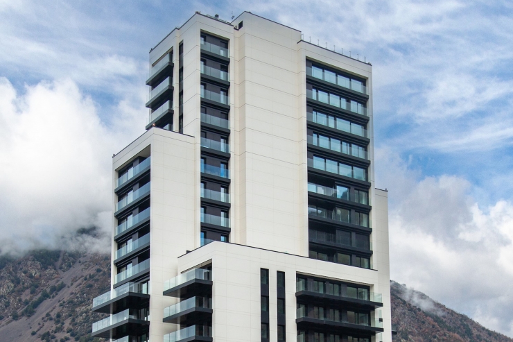 Una de les torres del Clot d'Emprivat d'Escaldes-Engordany.